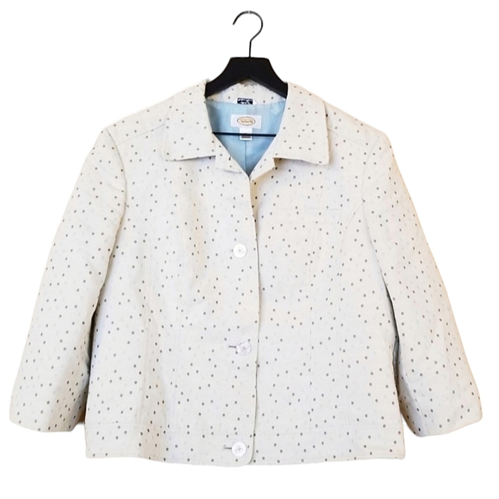 Talbots Light Blazer with Subtle Dots